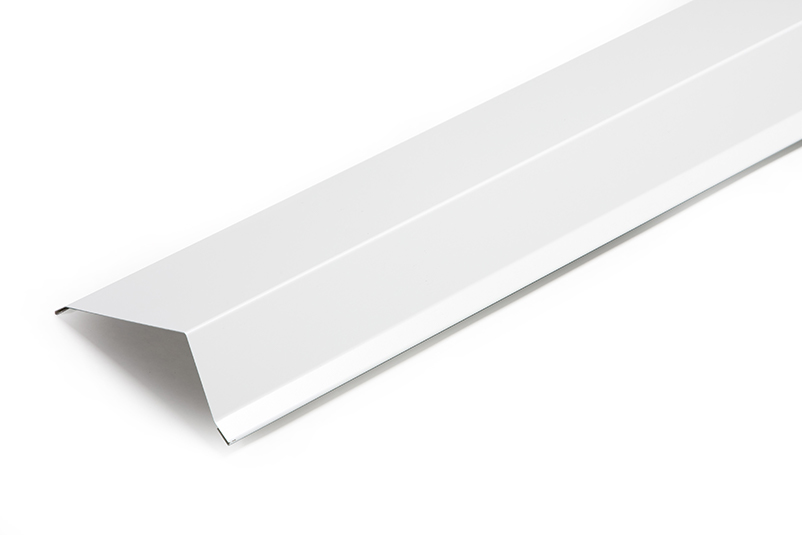 Vindskiva 125x60x2500 mm / 0,5 mm, Vit