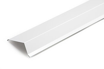 Vindskiva 125x60x2500 mm / 0,5 mm, Vit