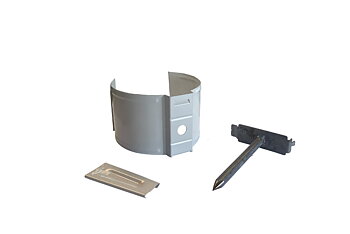 Rörsvep Stenvägg, Vit 100 mm