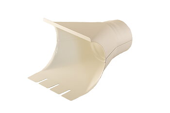 Omvikningskupa Vit 150/90 mm