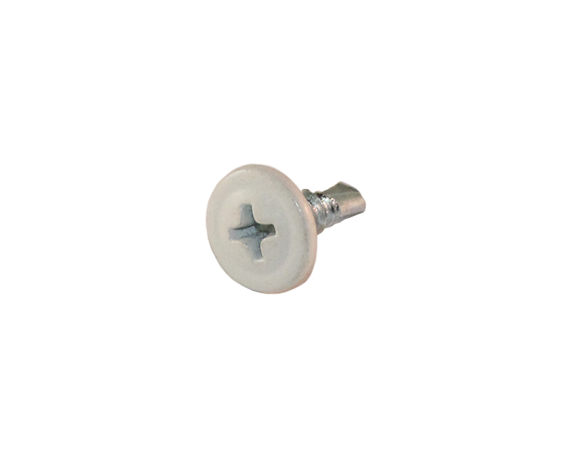 Montageskruv Borrspets 4,2x13 mm, Vit 500 st