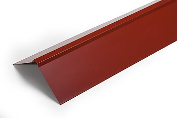 Nockplåt 190x190x2500 mm, Mörkröd