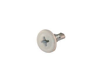 Montageskruv Borrspets 4,2x13 mm, Vit 50 st