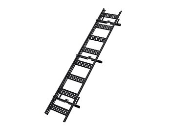 Takstege till papptak & shingel 2,4m i svart