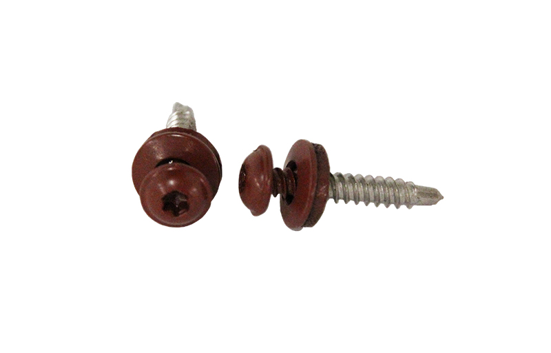 Vattbrädesskruv 4,2x25 mm, Mörkröd 250 st