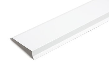 Vindskiva 155x70x2500mm / 0,5 mm, Vit