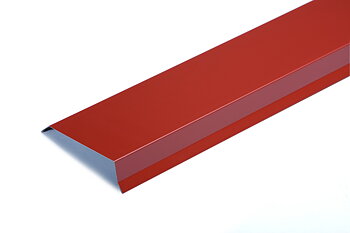 Vindskiva 155x70x2000mm / 0,6 mm, Mörkröd