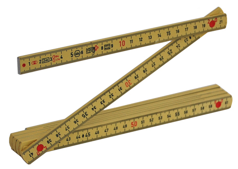 Mätstock i plast, 2 m - 2