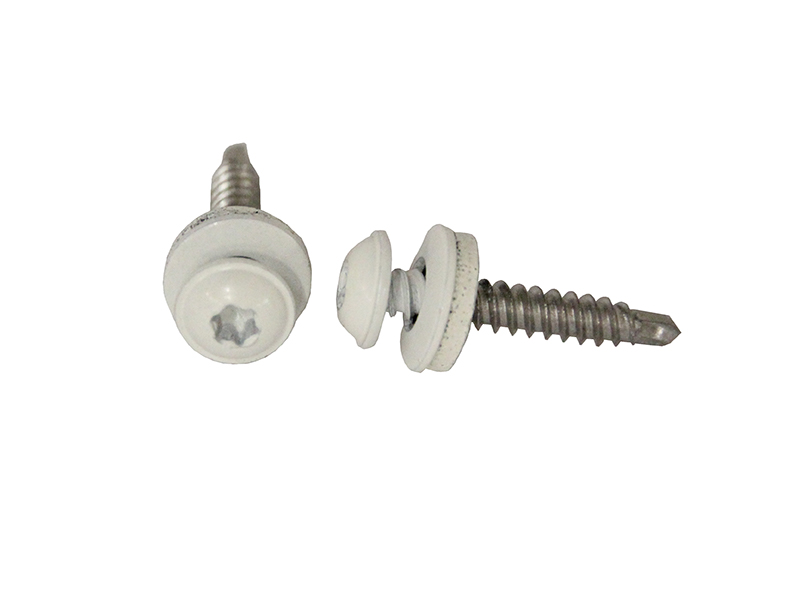 Vattbrädesskruv kolstål  4,2x25 mm, Vit 50 st