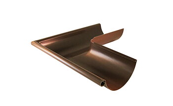 Rännvinkel Ytter 90° , Brun 150 mm
