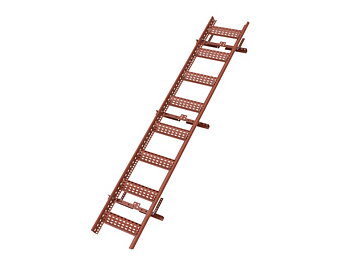 Takstege 2,4m till Klicktak, Tegelröd