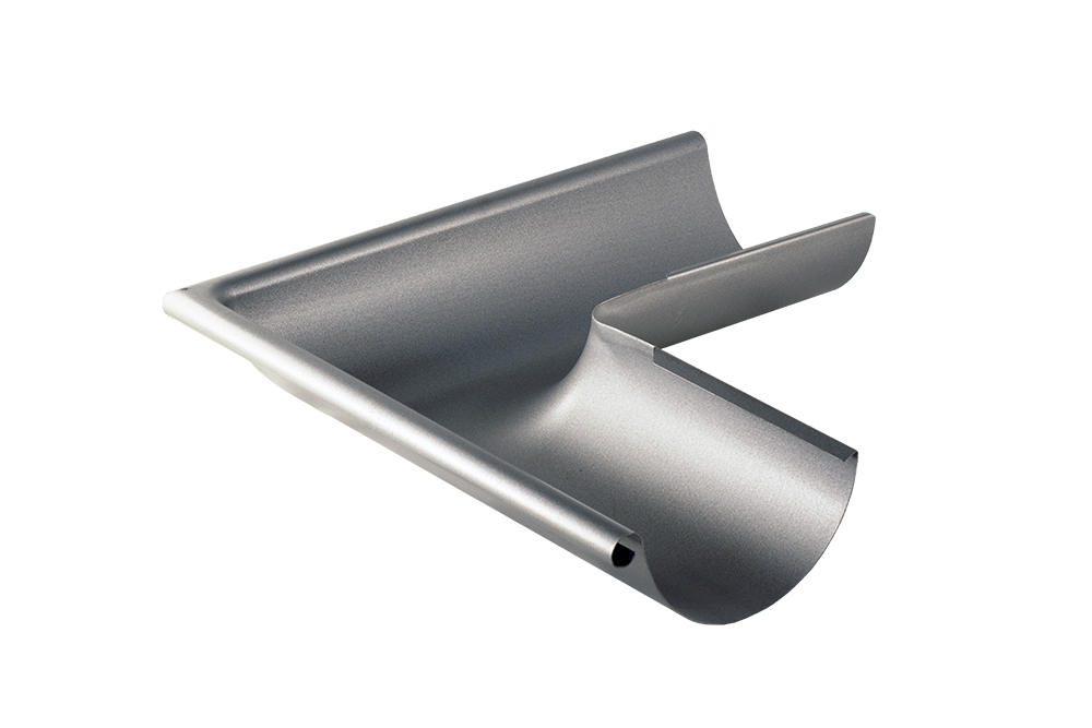 Rännvinkel Ytter 90° , Silver 150 mm