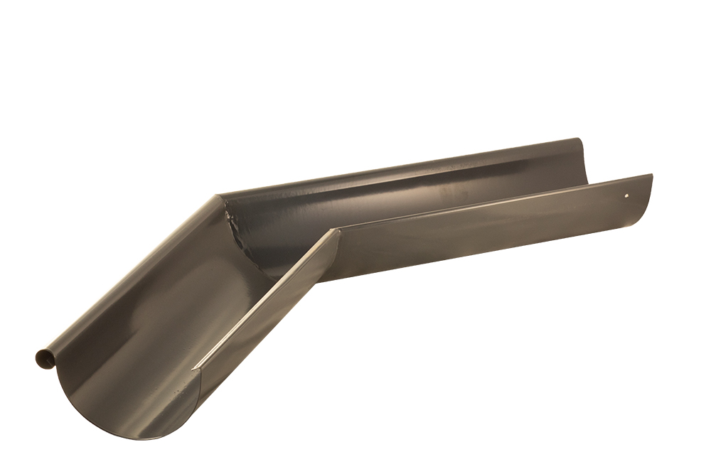 Rännvinkel Ytter 45° , Grå 125 mm