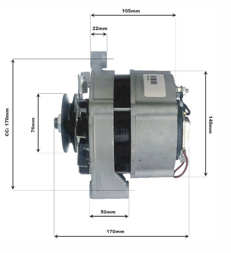 Generator 12V - 100A - 4