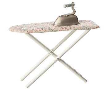Strykbräda och strykjärn i miniatyr, blommigt - Maileg