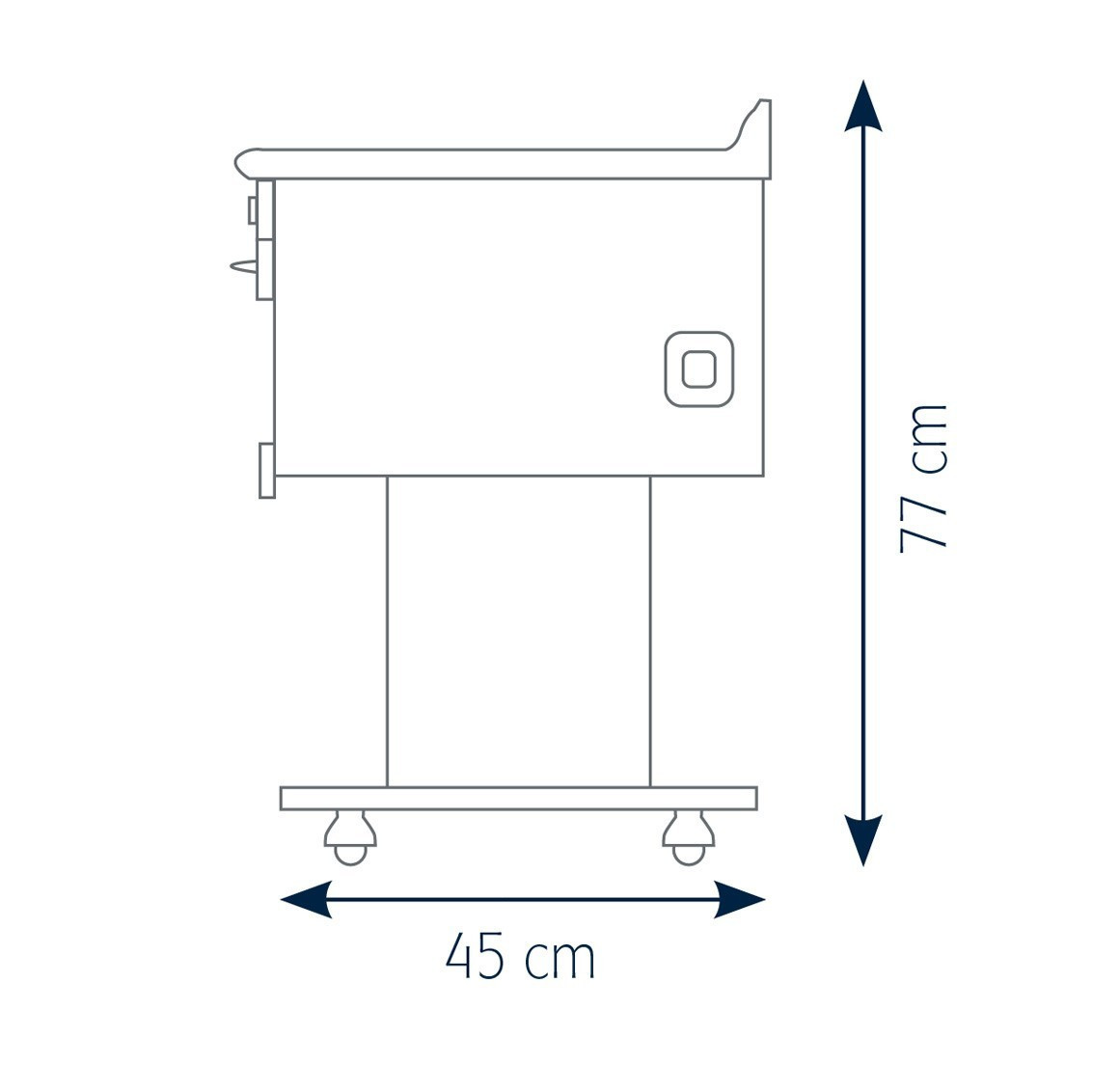 Instrumentbord  arbetsbord Gamma Vit 3 - 4