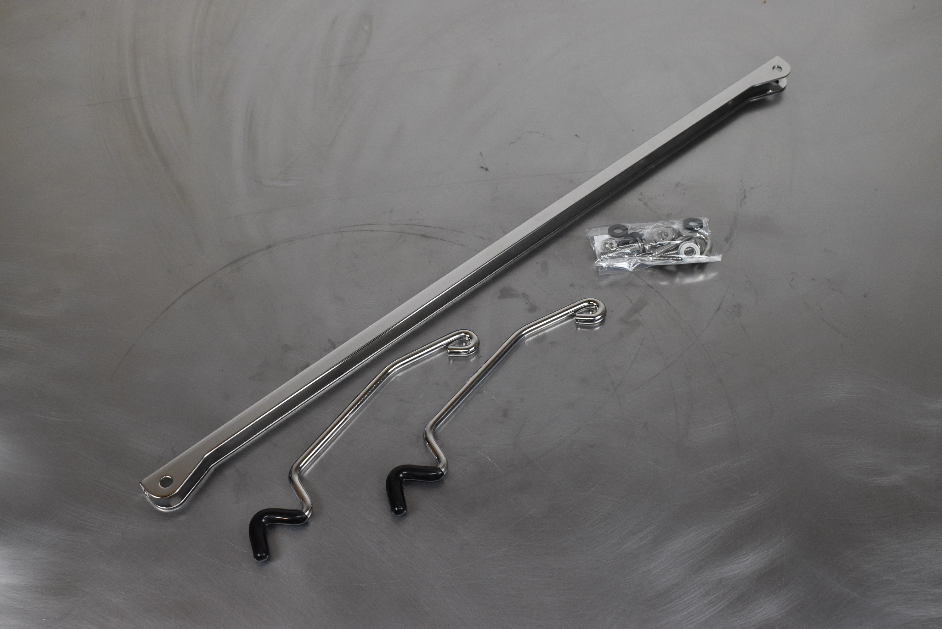 Hood prop kit 28-34 Stainless Steel