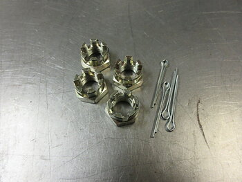 Castle Nut Rear U-Bolts Model A