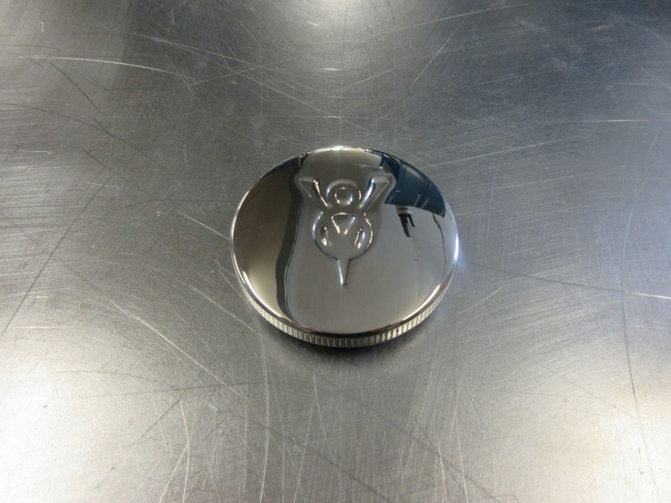 Gas Tank Cap SS With V8 Logo -32
