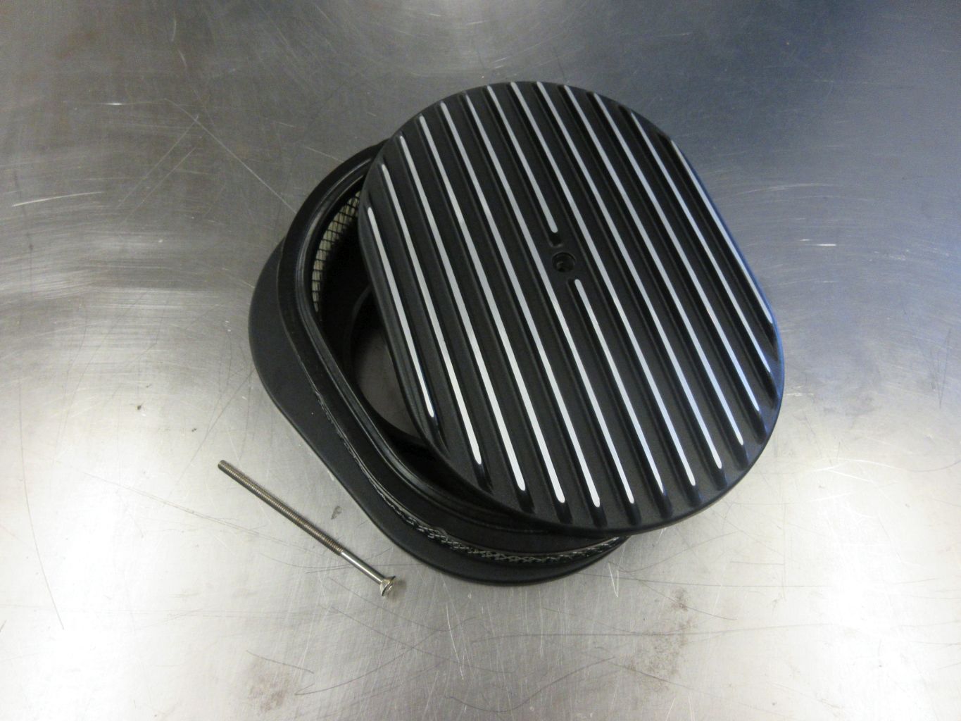 Luftrenare Alu 12x2´´ Svart