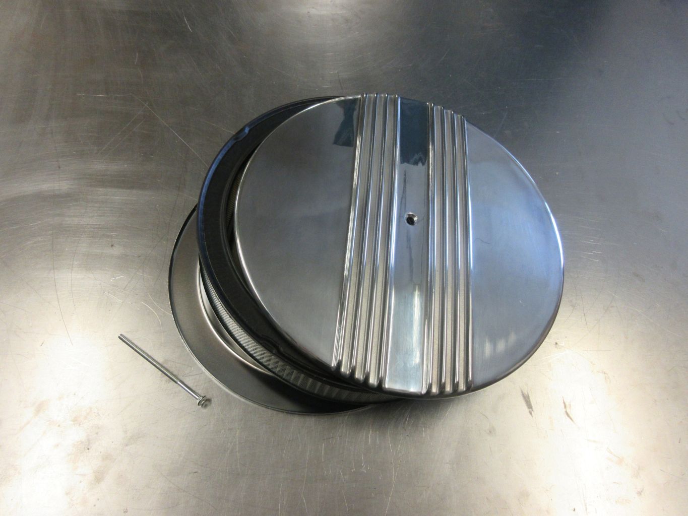 Air Cleaner 14´´x3´´ Aluminum Recessed Base