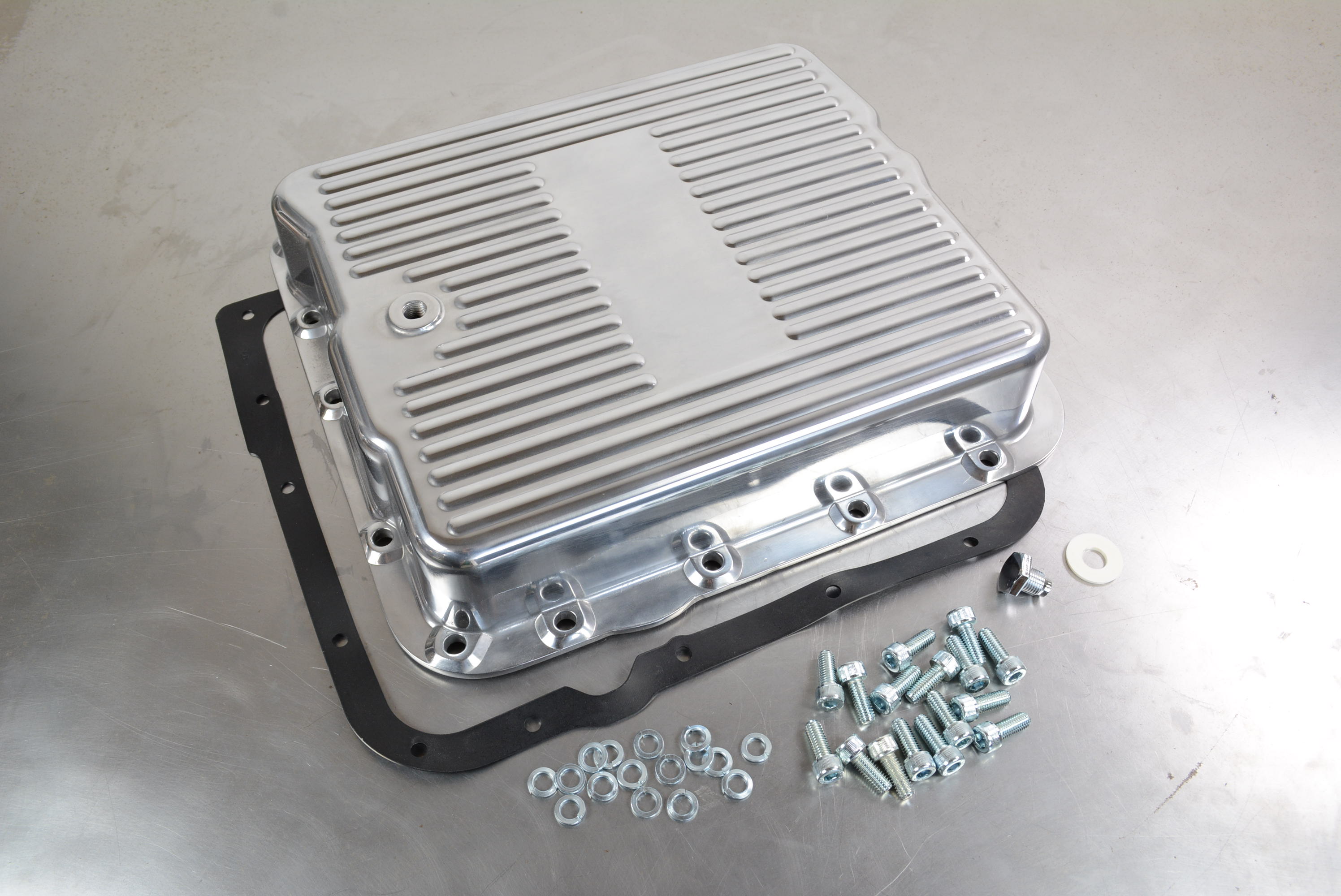 Oil Pan 700R4&4L60 Finned Aluminim
