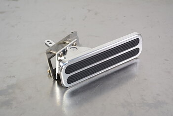 Gas Pedal Floor Mount Polised Aluminum