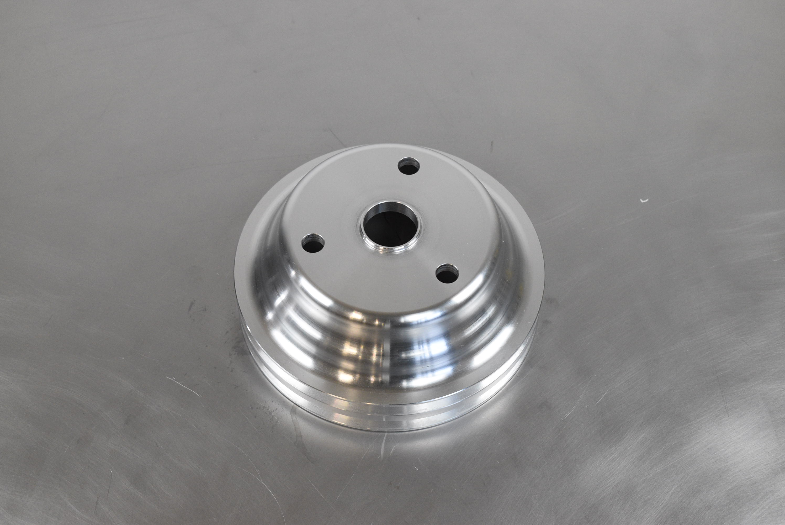 Crankshaft Pulley 2 groove Chevy SB Long Water Pump