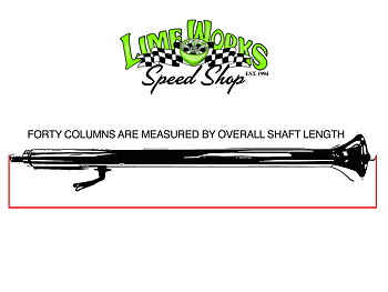 Steering Column Forty Style 30" Polished