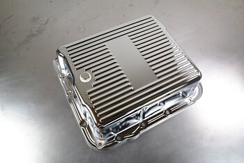 Oil Pan 700R4 Chrome Steel 3-1/2" deep