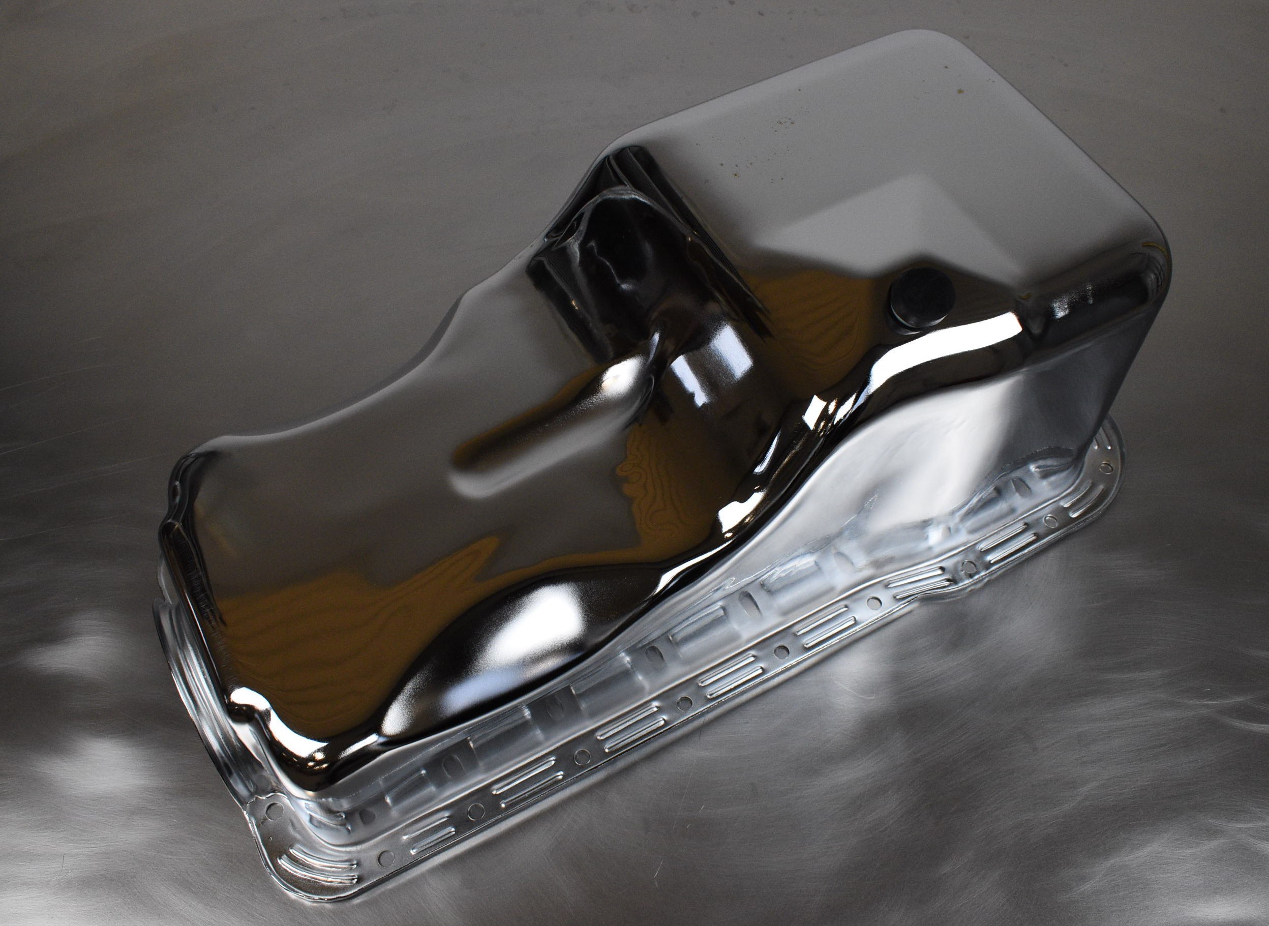 Oil Pan Ford SB 65-77 260-302 Chrome Steel