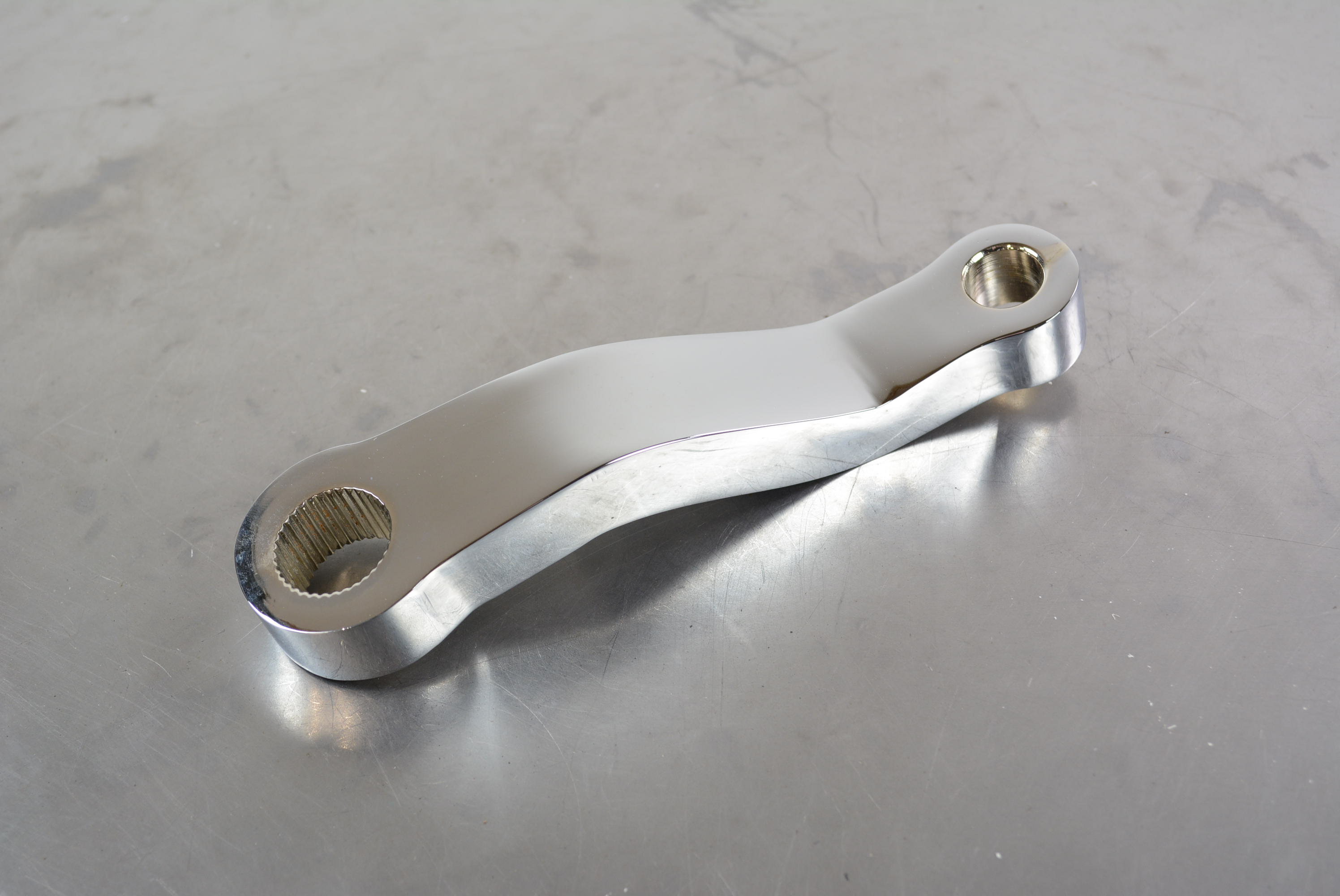 Pitman Arm 1" drop Chrome - 2