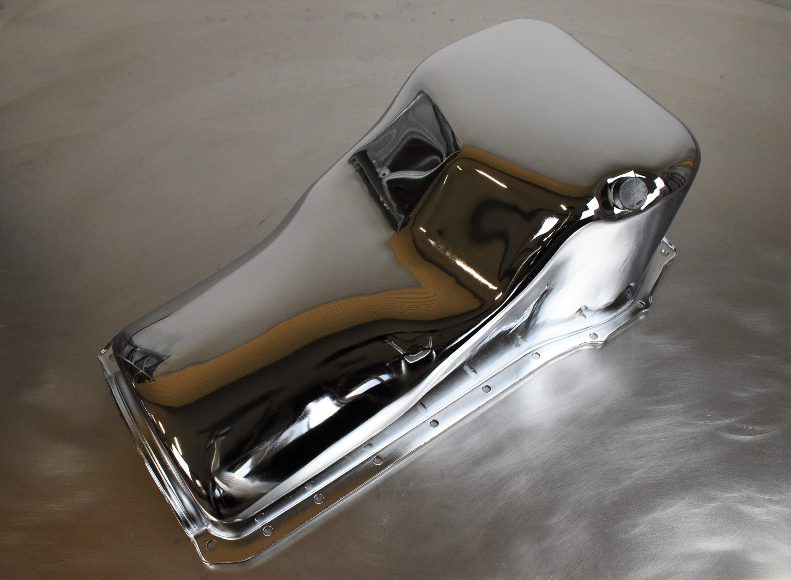 Oil Pan Ford SB 70-79 351C/351M/400M Chrome Steel