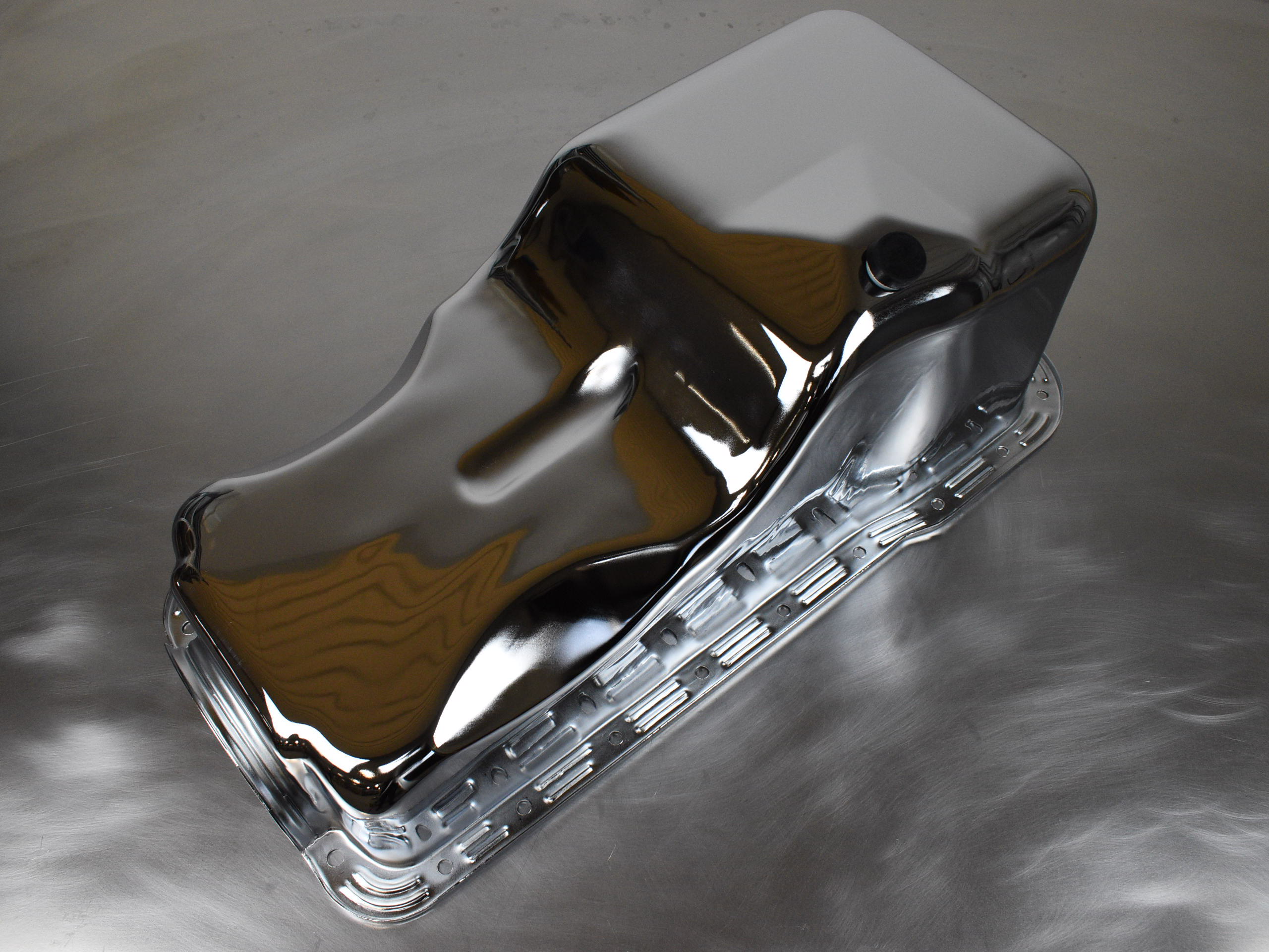 Oil Pan Ford SB 65-77 351W Chrome Steel