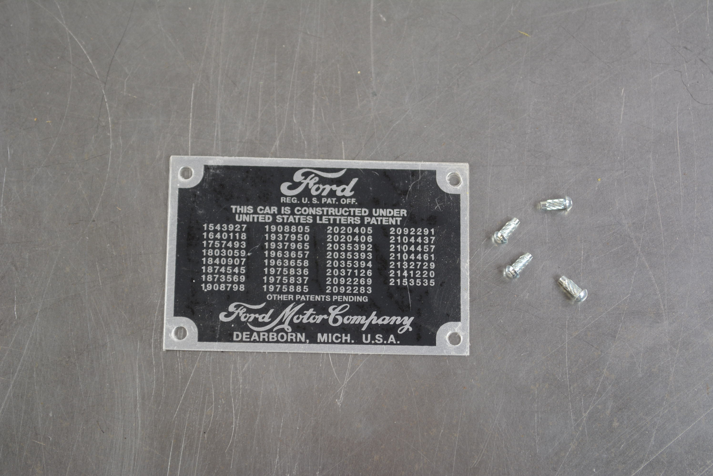 Patent Plate 40-48