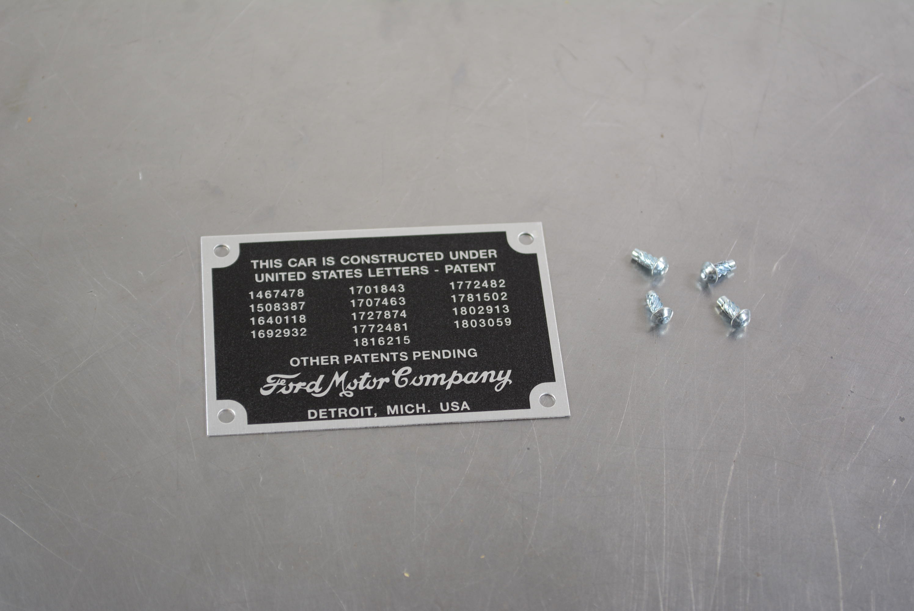 Patent Plate 32-34