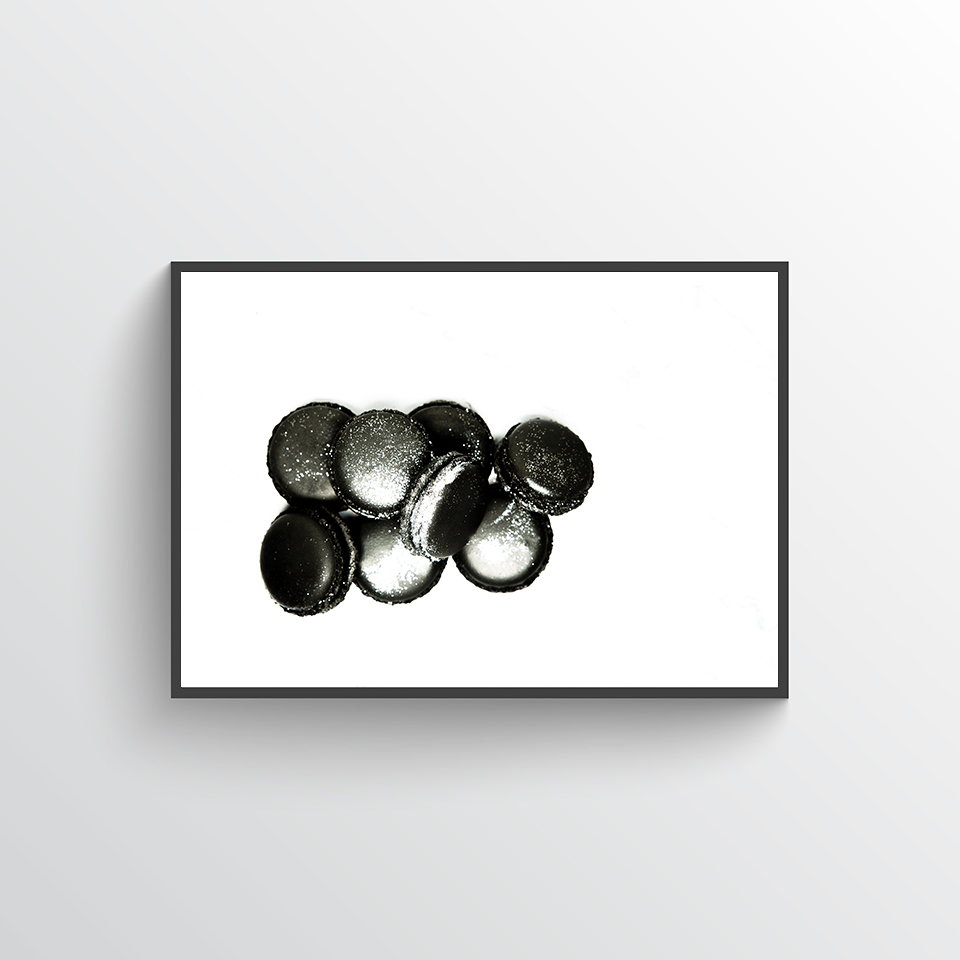 Black shades of macaron poster no 2