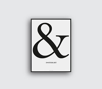 The & Poster