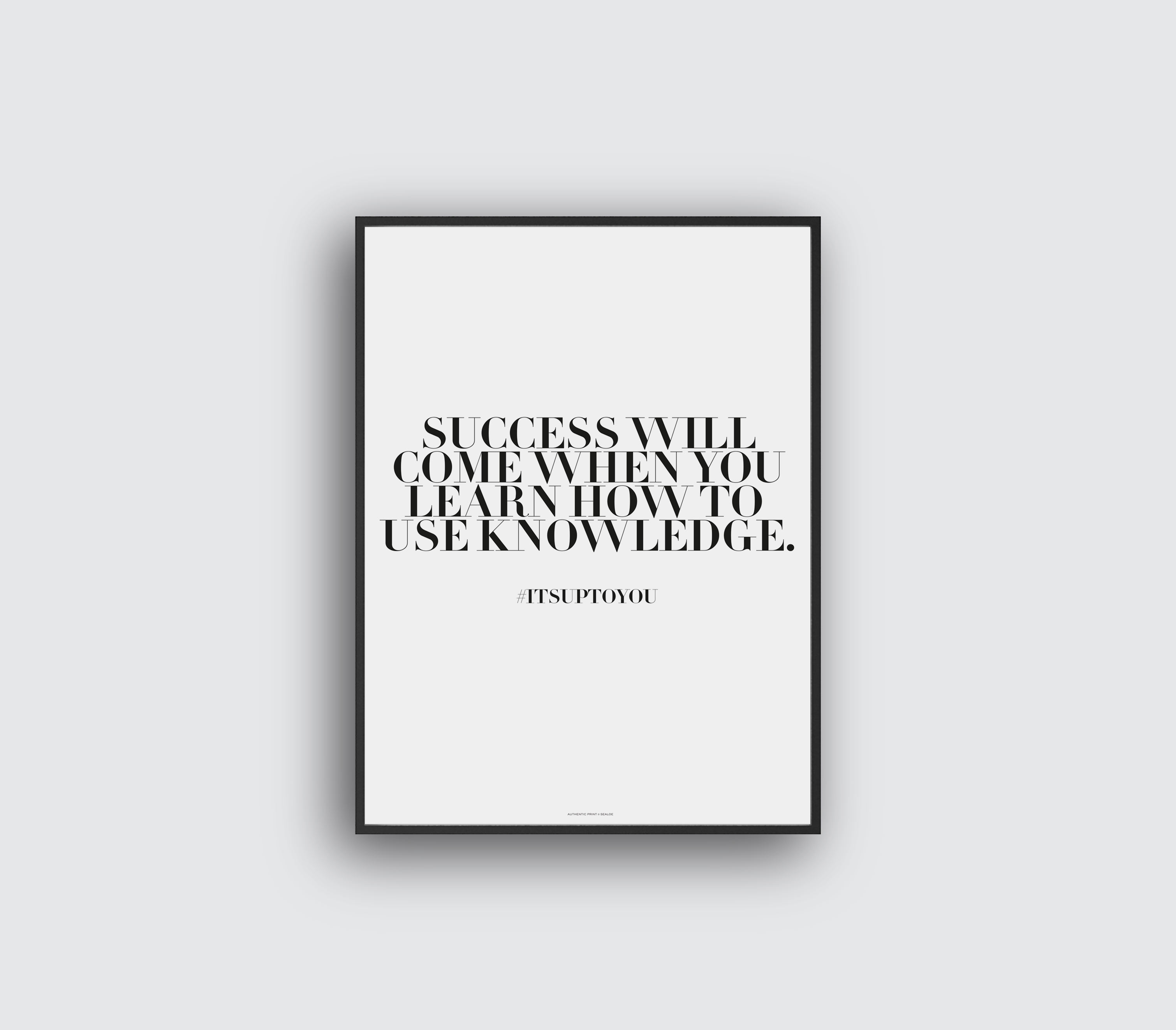 Success will come