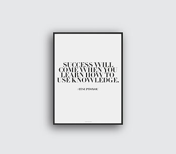 Success will come
