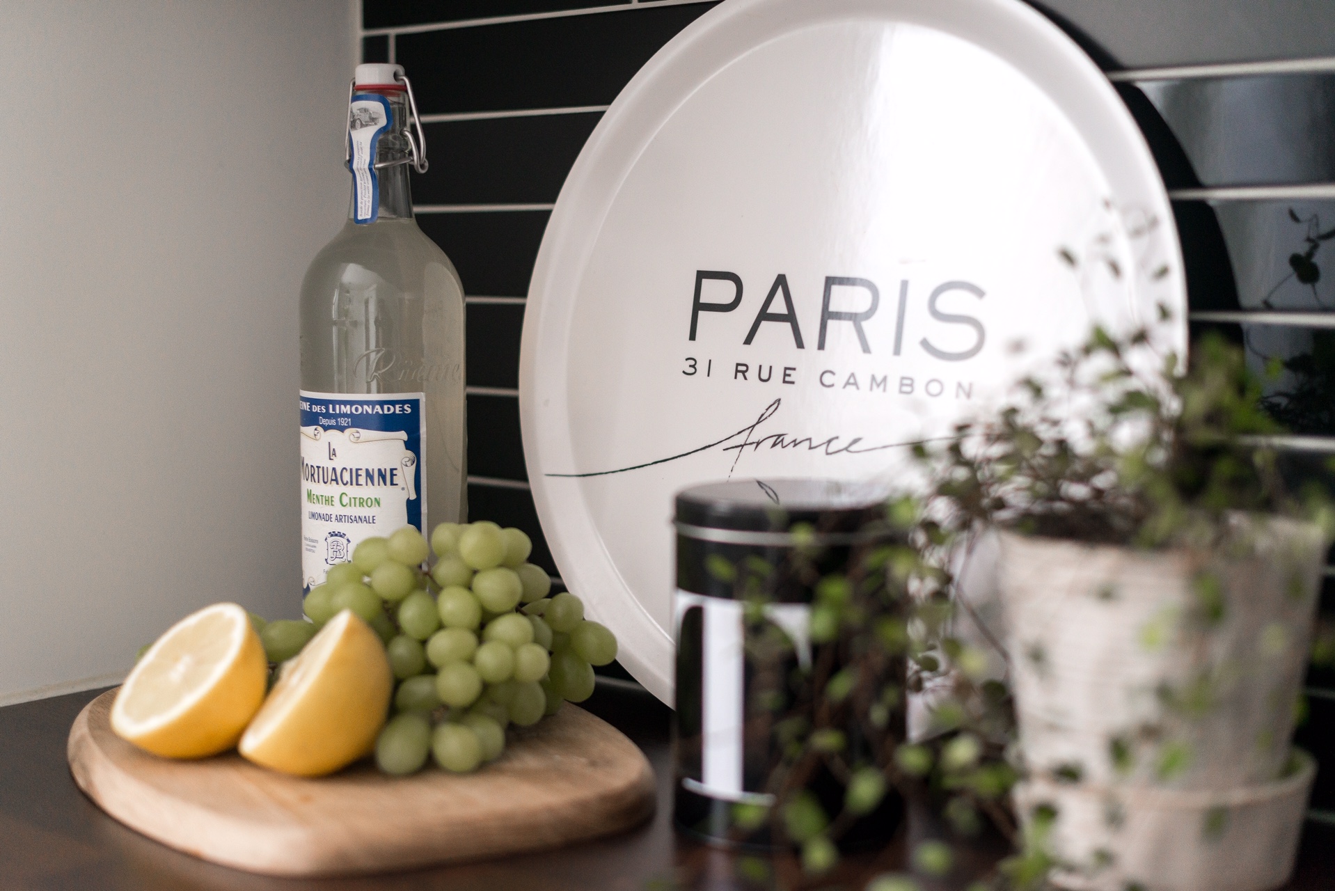 Trendy Tray "Home Of Coco" White - 3