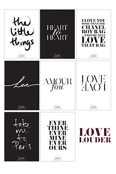 LOVE LOUDER WALLIES: 8 PRINTS IN ONE PACK