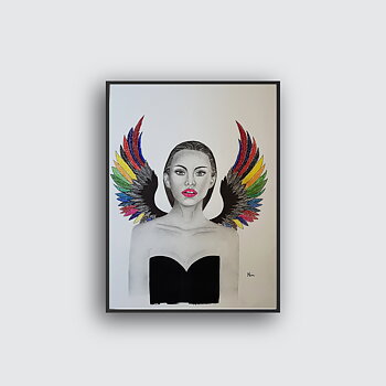 Angela Illustration Poster