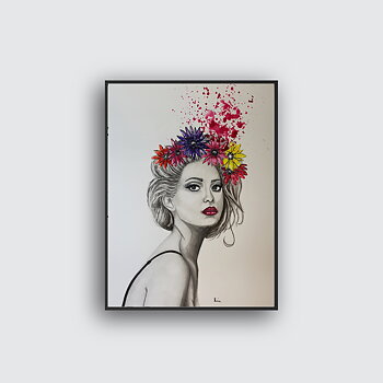 Rose Illustration Poster