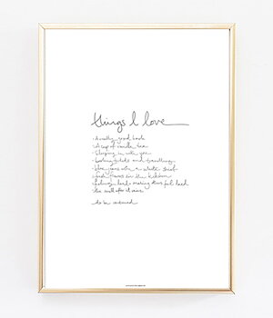 Things I Love 40x50 cm - 2:a sortering