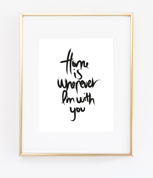 Home Is Wherever I'm With You 40x50 cm - 2:a sortering