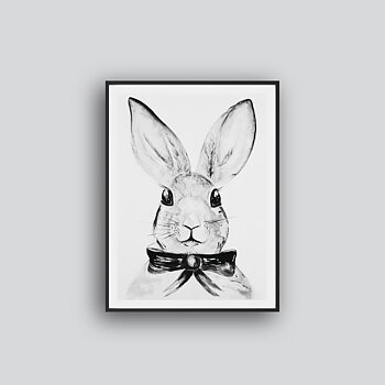 Cute rabbit poster