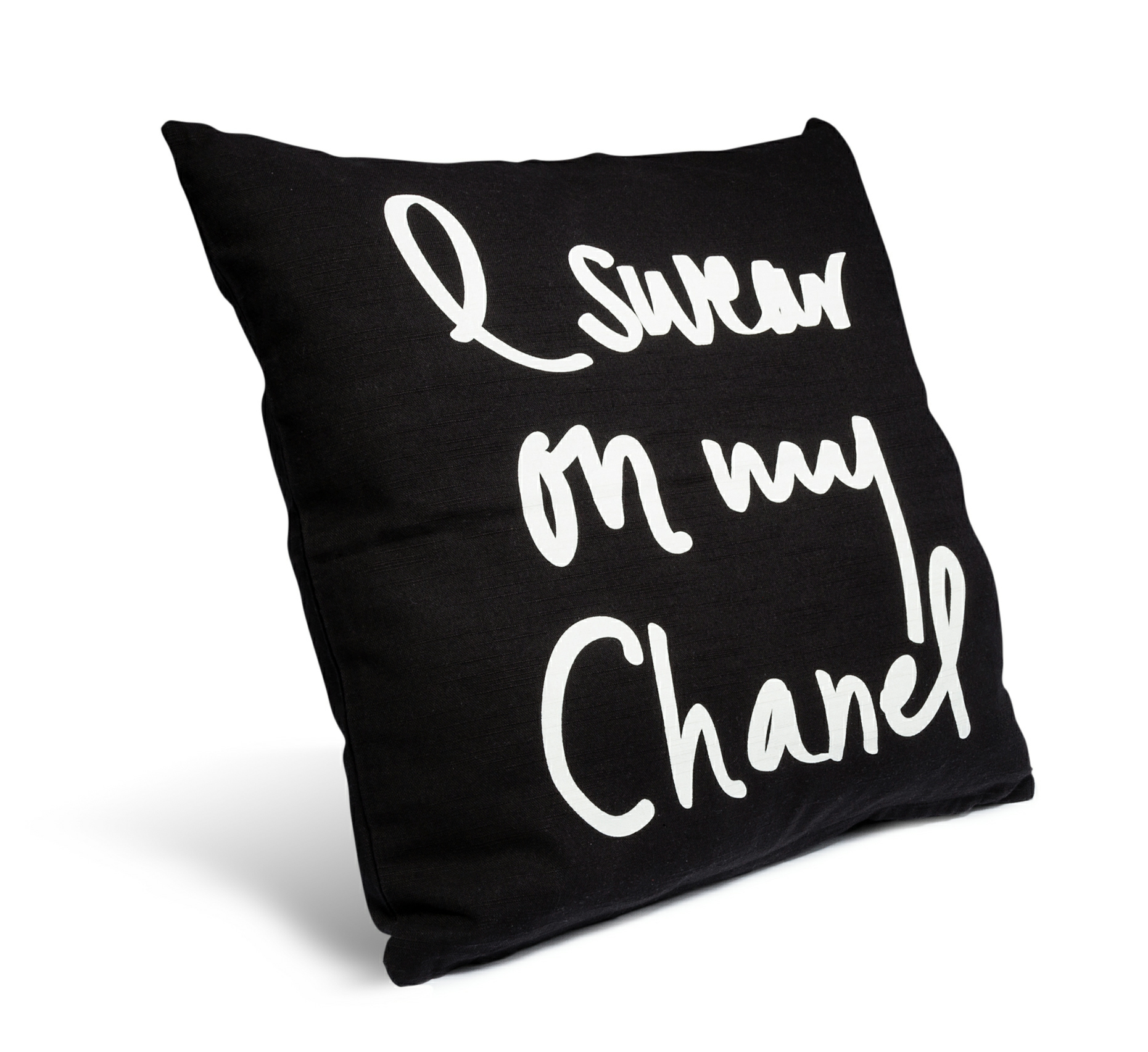 I Swear On My Chanel Noir Pillow - SEALOE