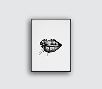 Lips Three Illustration