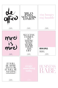 BUSINESS BABE WALLIES: 8 PRINTS IN ONE PACK